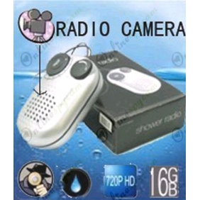 Waterproof Spy Radio Hidden HD Spy Camera DVR 1280x720 16GB